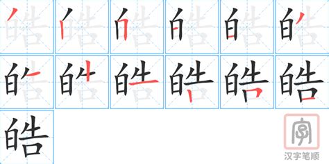 皓字五行